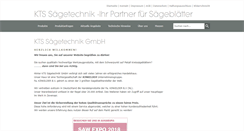 Desktop Screenshot of kts-saegetechnik.de
